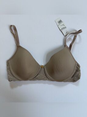 Natori Bliss Perfection Comfort T-Shirt Bra in Raffia color 32B NWT